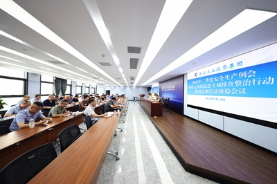 耀彩网集团召开2023年二季度清静生产例会暨重大事故隐患专项排查整治行动推进会与信访维稳聚会