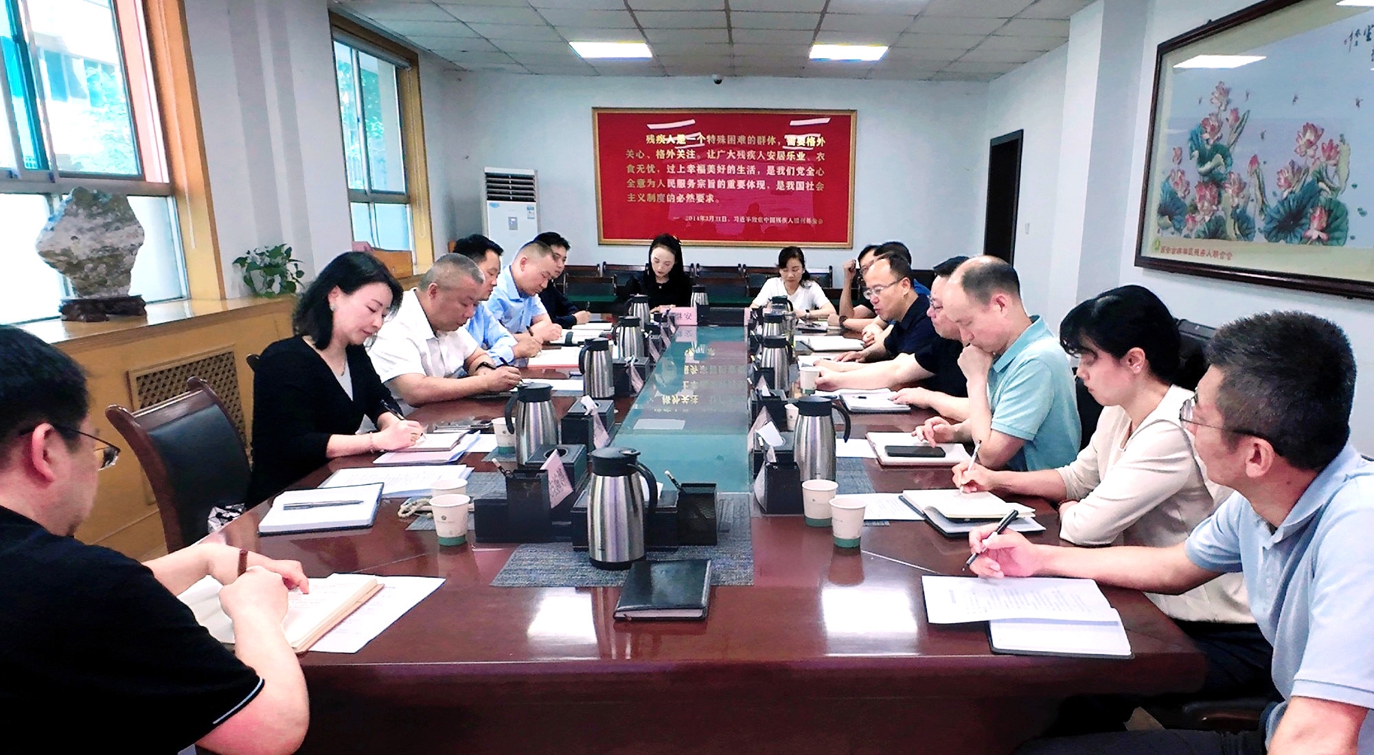 强盛一行赴西安市残疾人联合会开展专题调研——共商残疾人康复养老事业生长，，，，，，探索科技助残服务新模式