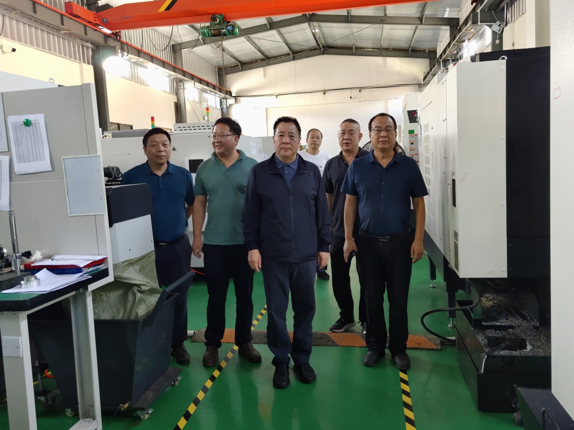 耀彩网集团党委书记、董事长金辉赴陕西长钢新兴科技工业公司调研